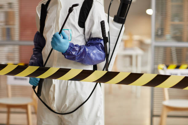 Professional Trauma Scene Cleanup technician working in Cambria, IL